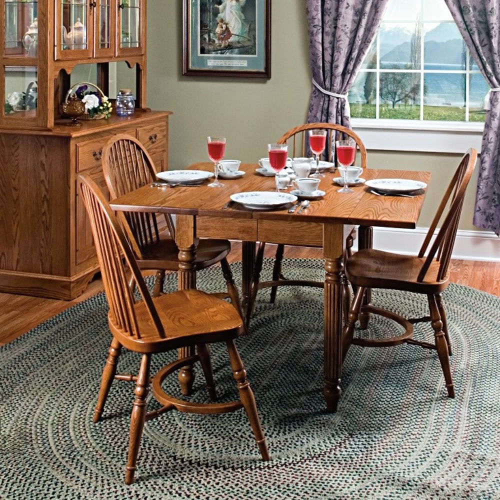 Square Dropleaf Extension Table