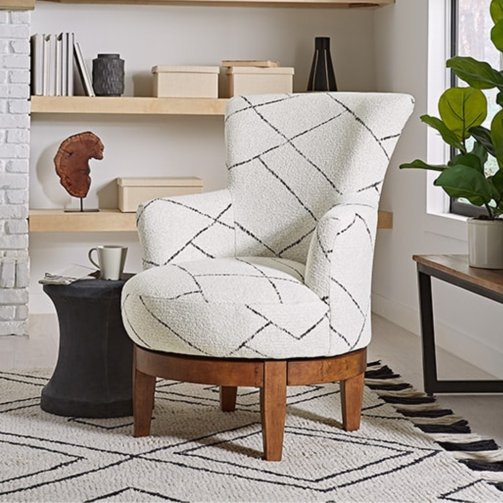Justine Swivel Barrel Chair
