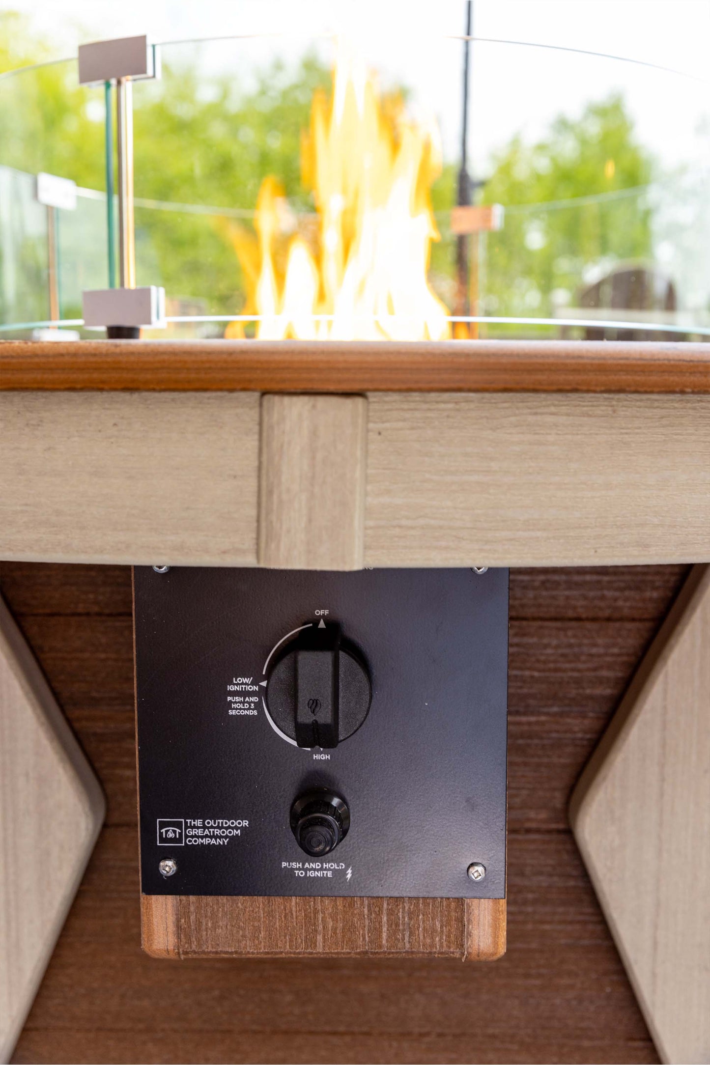 Poly Fire Pit Dining Table