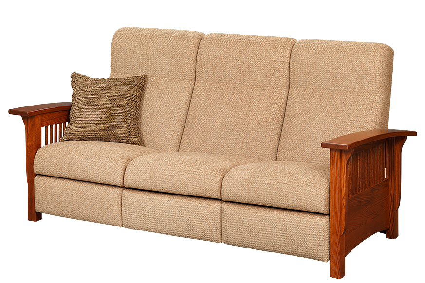 Mission Style Reclining Sofa - Town & Country Furniture