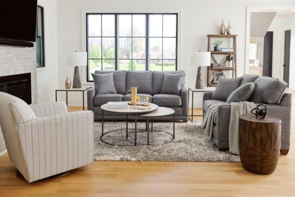 Kennedy Sofa and Loveseat in Room Group