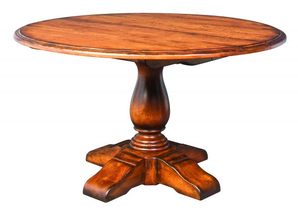 Round Vase Pedestal Extension Table