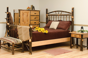 Rustic Hickory Bedroom Suite